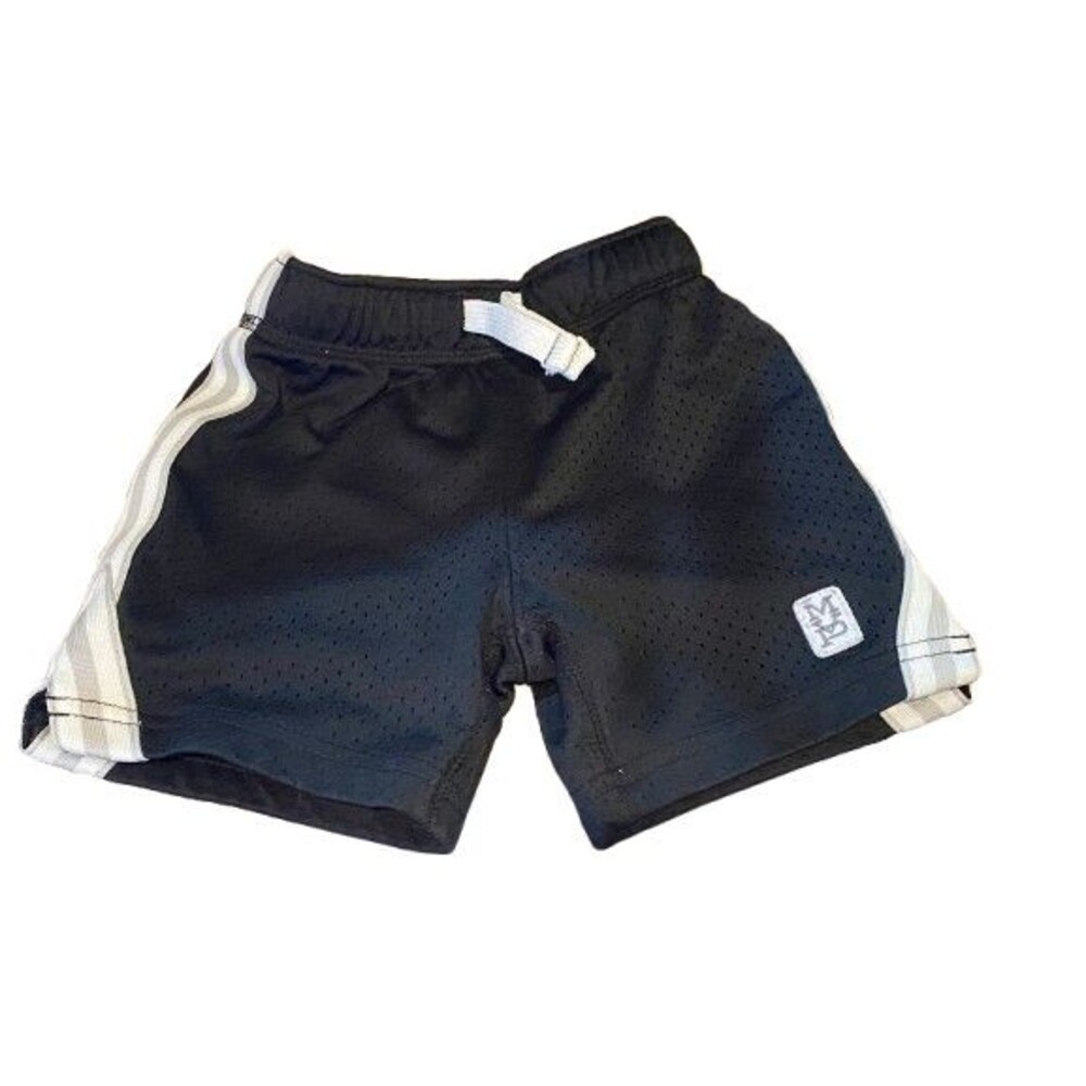 Boy's 12 Month Athletic Shorts Mesh Carter's Black Polyester w/ Stripe